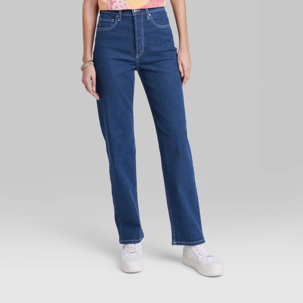 Wild Fable Super High Rise Straight Jeans